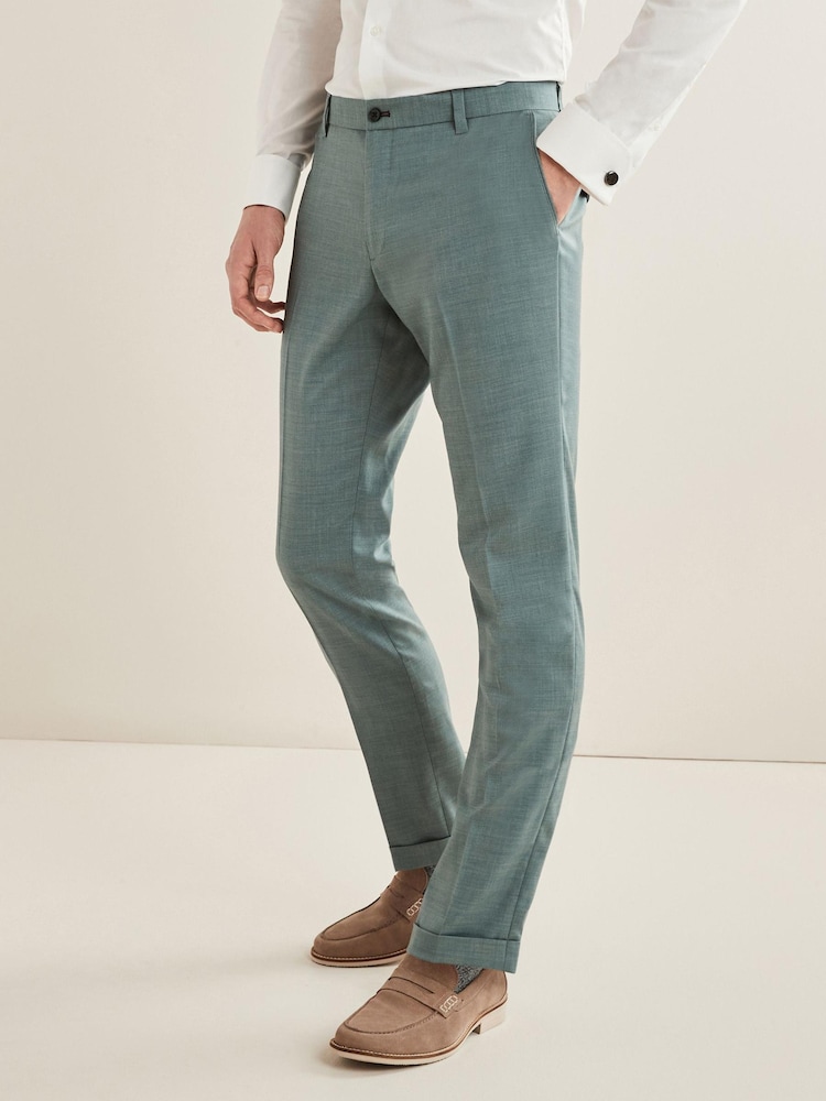 Green Skinny Formal Trousers - Image 1 of 9 Green Skinny Formal Trousers - Image 1 of 9