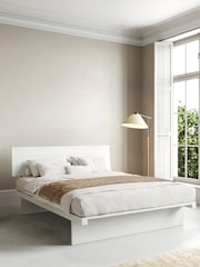 Get Laid Beds White Japanese Solid Wood Storage Bed - Image 1 of 2