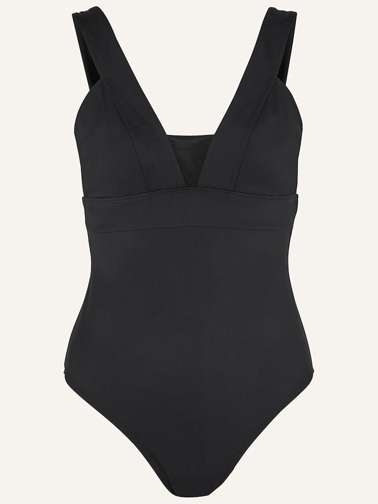 Accessorize Black Mesh Shaping Lexi Swimsuit - Image 4 of 4