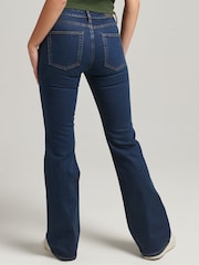 Superdry Blue Mid Rise Slim Flare Jeans - Image 2 of 8