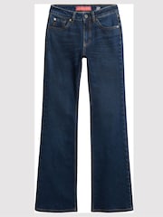 Superdry Blue Mid Rise Slim Flare Jeans - Image 4 of 8