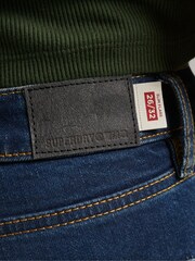 Superdry Blue Mid Rise Slim Flare Jeans - Image 6 of 8