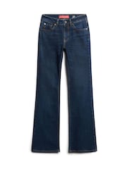 Superdry Blue Mid Rise Slim Flare Jeans - Image 7 of 8