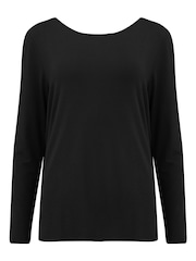 Pour Moi Black Cross Back Jersey T-Shirt - Image 3 of 4
