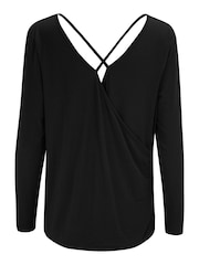 Pour Moi Black Cross Back Jersey T-Shirt - Image 4 of 4