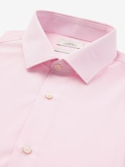 Pink Slim Fit Easy Care Single Cuff Shirt - Image 6 of 7