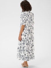 Kaffe White KAamina Floral Print Shirt Dress - Image 2 of 5