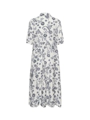 Kaffe White KAamina Floral Print Shirt Dress - Image 5 of 5
