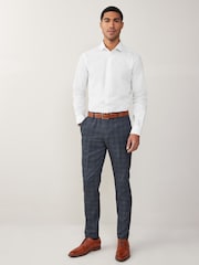 White Regular Fit Easy Care Single Cuff Smart Shirt - Image 3 of 8