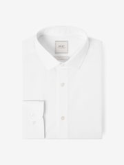 White Regular Fit Easy Care Single Cuff Smart Shirt - Image 6 of 8