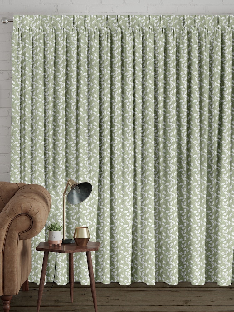 Green Mallix Made To Measure Curtains - Image 2 of 9
