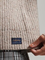 Weiß - Superdry Tweed-Pullover mit Rundhalsausschnitt - Bild 5 von 5
