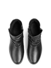 Hotter Chester II Wide Fit Black Zip-Fastening Boots - Image 3 of 4