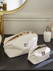Faux Leather Slouch Make-Up Bag - Image 2 of 8