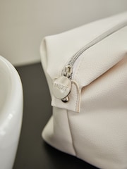 Faux Leather Slouch Make-Up Bag - Image 3 of 8