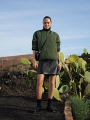 Whistles Green Ida Short Quilted Coat - Image 1 of 6