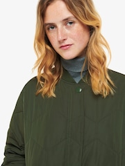 Whistles Green Ida Short Quilted Coat - Image 5 of 6
