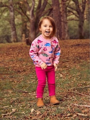 JoJo Maman Bébé Brown Pretty Leather Chelsea Boots - Image 2 of 3