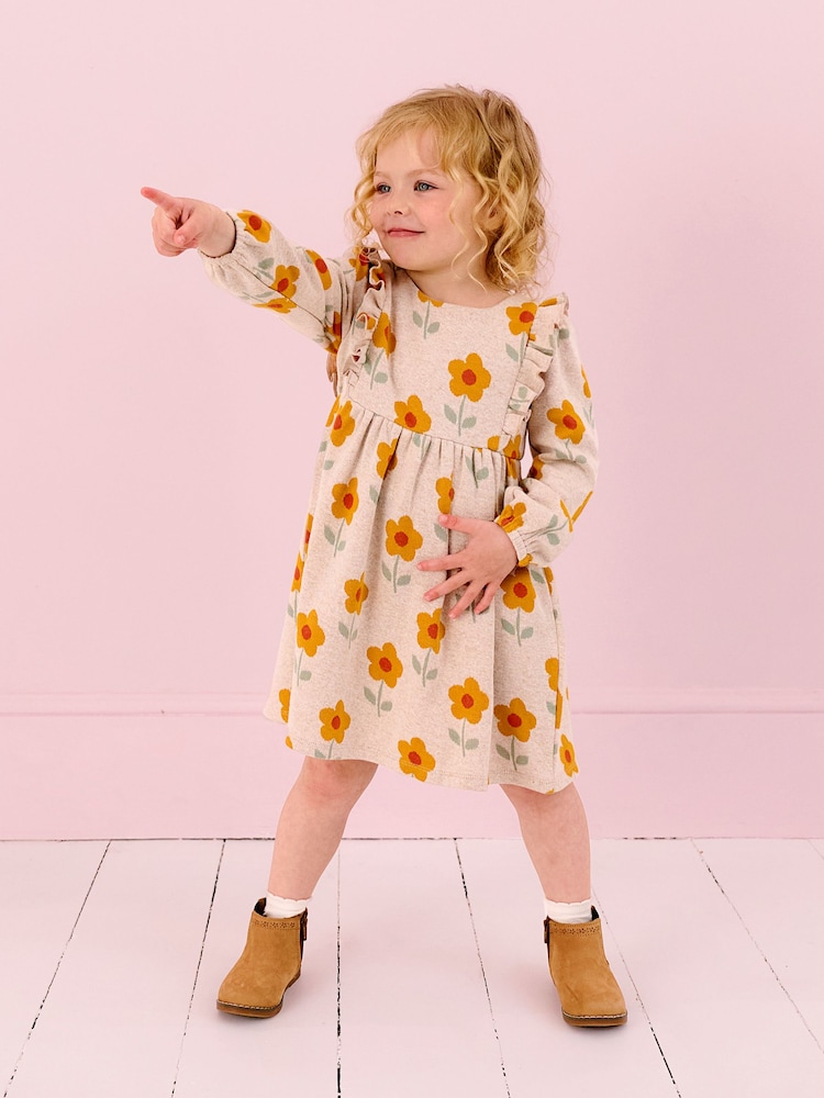 JoJo Maman Bébé Brown Pretty Leather Chelsea Boots - Image 3 of 3