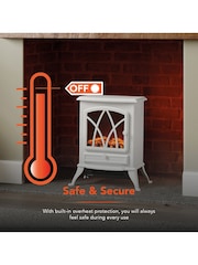 Warmlite White 2KW Fireplace Heater - Image 6 of 7