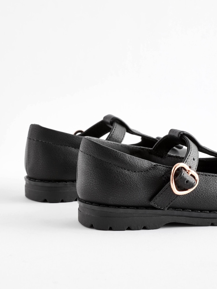 Noir mat - Chaussures School Junior Bow T-Bar - Image 5 of 7