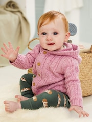 JoJo Maman Bébé Green Guinea Pig Extra Thick Leggings - Image 1 of 4