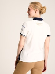 Joules Official Badminton Cream & Navy Polo Shirt - Image 2 of 8