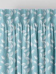 Teal Blue Mallix Made To Measure Curtains - Image 5 of 9