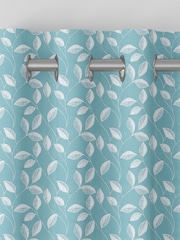 Teal Blue Mallix Made To Measure Curtains - Image 7 of 9