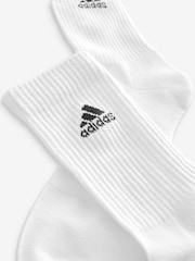 adidas White/Black Cushioned Crew Socks 6 Pack - Image 5 of 5