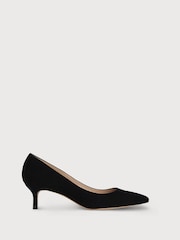 LK Bennett Black Audrey Suede Court Shoes - Image 1 of 3