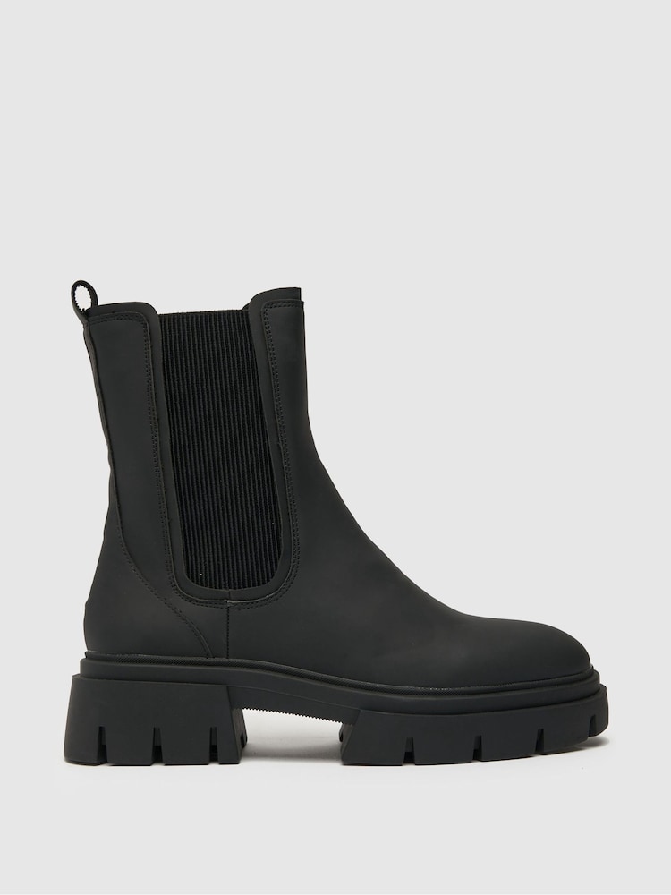 Schuh Amaya Chunky Chelsea Black Boots - Image 1 of 4