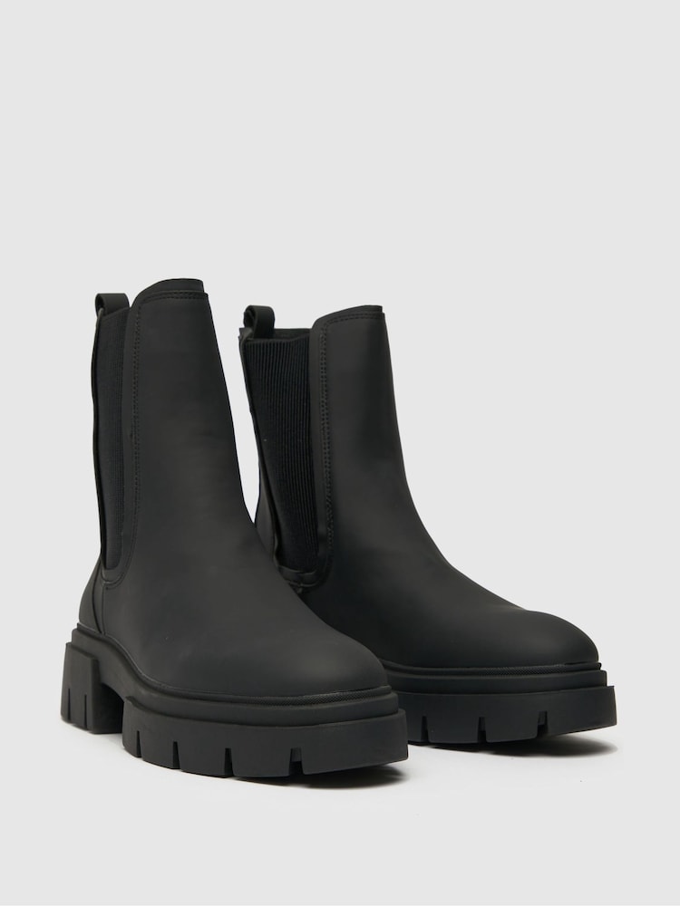 Schuh Amaya Chunky Chelsea Black Boots - Image 2 of 4