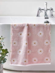 Pink Daisy 100% Cotton Towel - Image 3 of 5