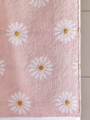 Pink Daisy 100% Cotton Towel - Image 4 of 5