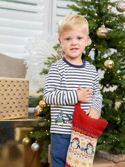 JoJo Maman Bébé Red Penguin Knitted Stocking - Image 4 of 4