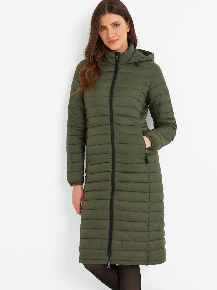 Tog 24 Green Oldstead Long Padded Coat - Image 1 of 8