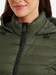 Tog 24 Green Oldstead Long Padded Coat - Image 6 of 8