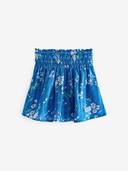 Abercrombie & Fitch Blue Embroidered Floral Skirt - Image 2 of 3