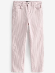Pink Stripe Cropped Slim Jeans - Image 5 of 5