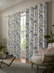 Voyage Sky Blue Country Hedgerow Made to Measure Curtains - Image 2 of 8