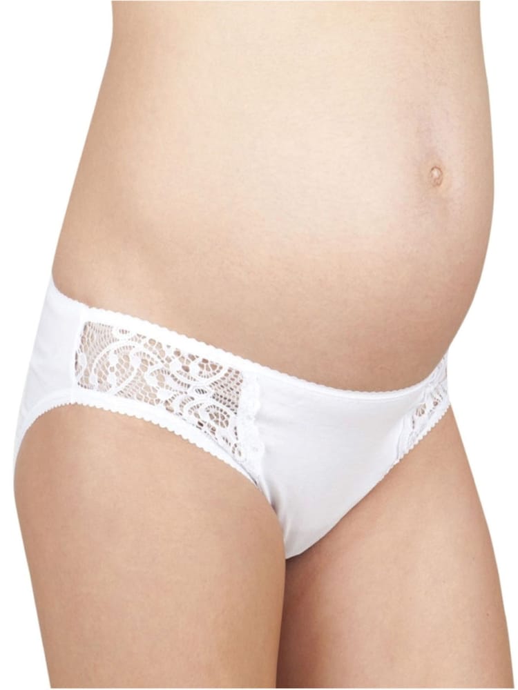 Weiß - Jojo Maman Bébé Slips mit Spitzenbesatz im 3er-Pack (Umstandsmode) - Bild 4 von 4