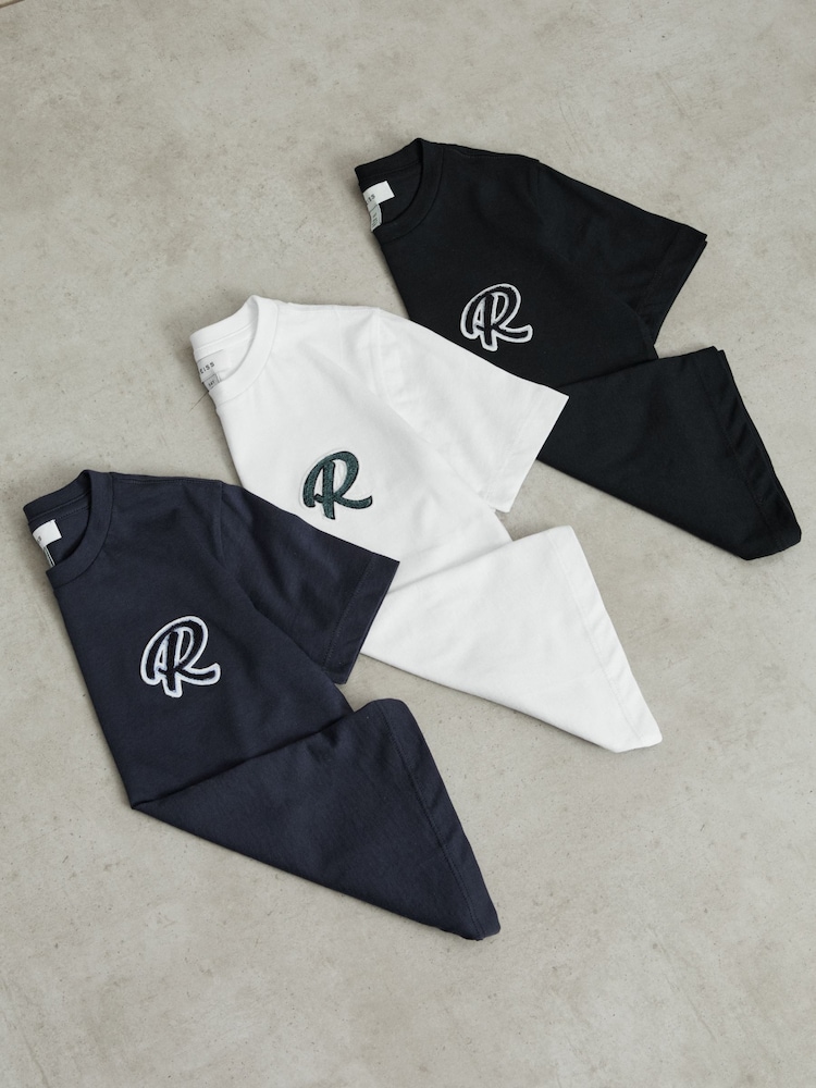 Reiss Multi Jude 3 Pack Junior 3 Pack of Logo Crew Neck T-Shirts - Image 1 of 8 Reiss Multi Jude 3 Pack Junior 3 Pack of Logo Crew Neck T-Shirts - Image 1 of 8