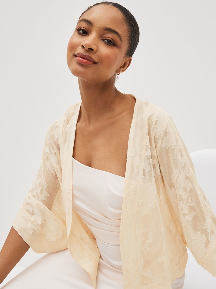 Cielisty - Sheer Embroidered Kimono - Image 3 of 5