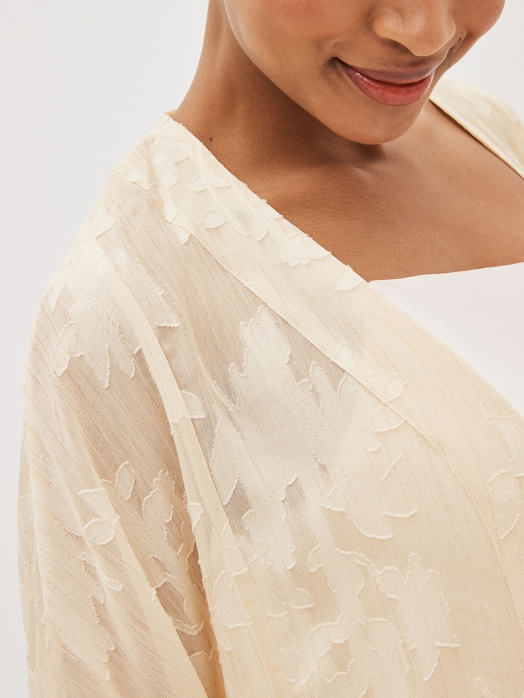Cielisty - Sheer Embroidered Kimono - Image 4 of 5