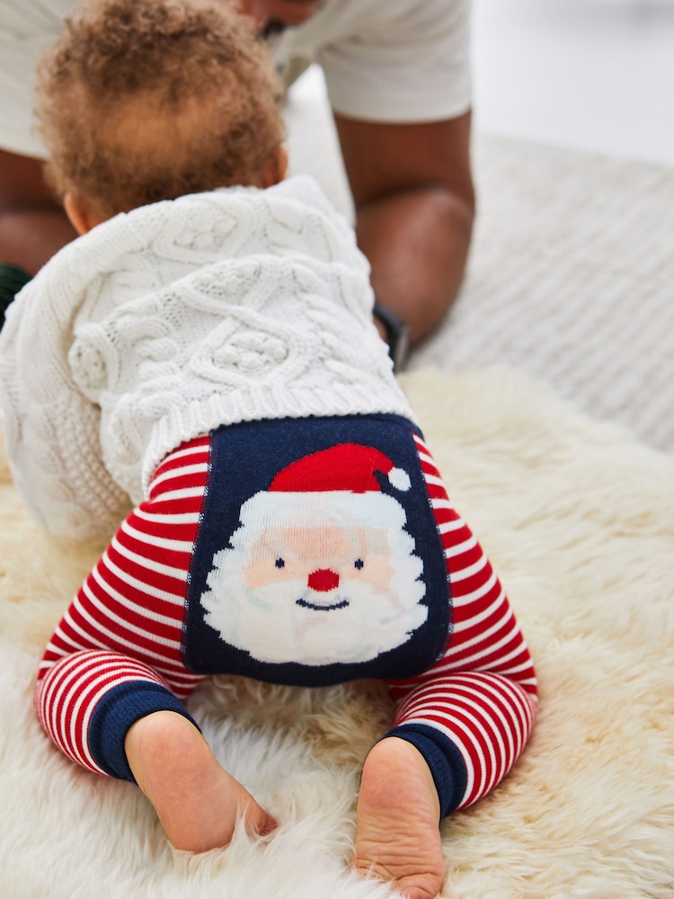 Papá Noel de rayas - Leggins de mezcla de algodón con diseño navideño a rayas para bebé de Jojo Maman Bébé - Imagen 1 de 3 Papá Noel de rayas - Leggins de mezcla de algodón con diseño navideño a rayas para bebé de Jojo Maman Bébé - Imagen 1 de 3