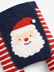 Papá Noel de rayas - Leggins de mezcla de algodón con diseño navideño a rayas para bebé de Jojo Maman Bébé - Imagen 3 de 3
