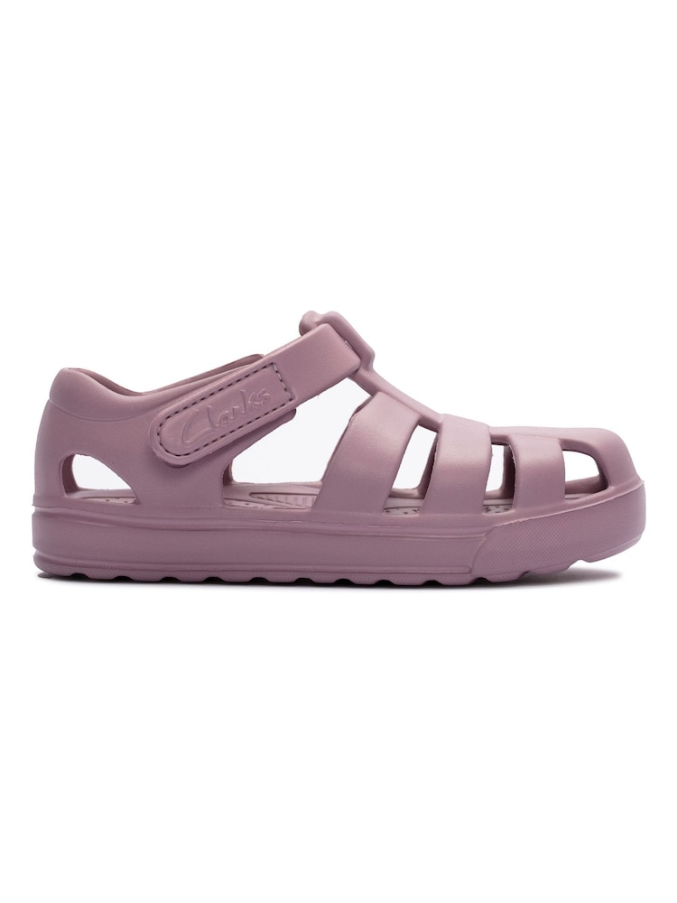 Clarks Pink Toddler Jelly Fisherman Sandals - Image 1 of 7