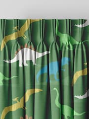 Green Kids Multi Dino Made To Measure 100% Cotton Curtains - Image 5 of 9