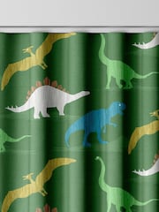Green Kids Multi Dino Made To Measure 100% Cotton Curtains - Image 8 of 9